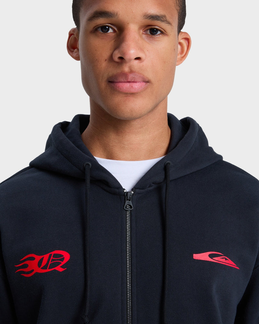Mens Mercury Trident Zip Up Hoodie