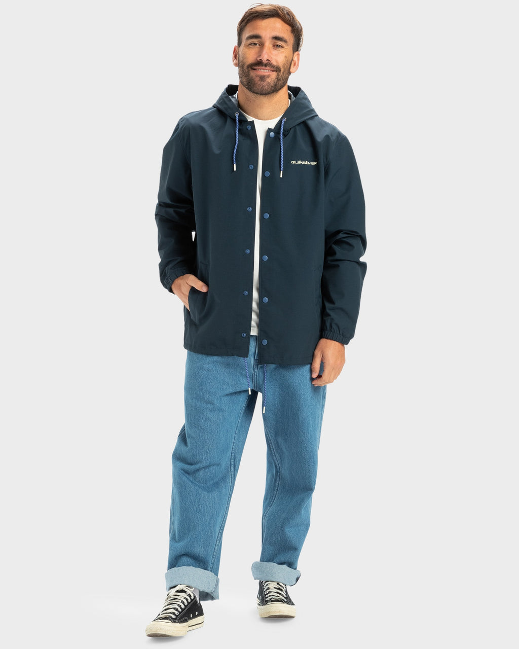 Mens Rain Cloud Hooded Track Jacket