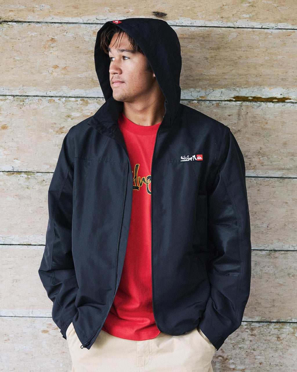 Mens YG Crossbone Zip Off Windproof Jacket
