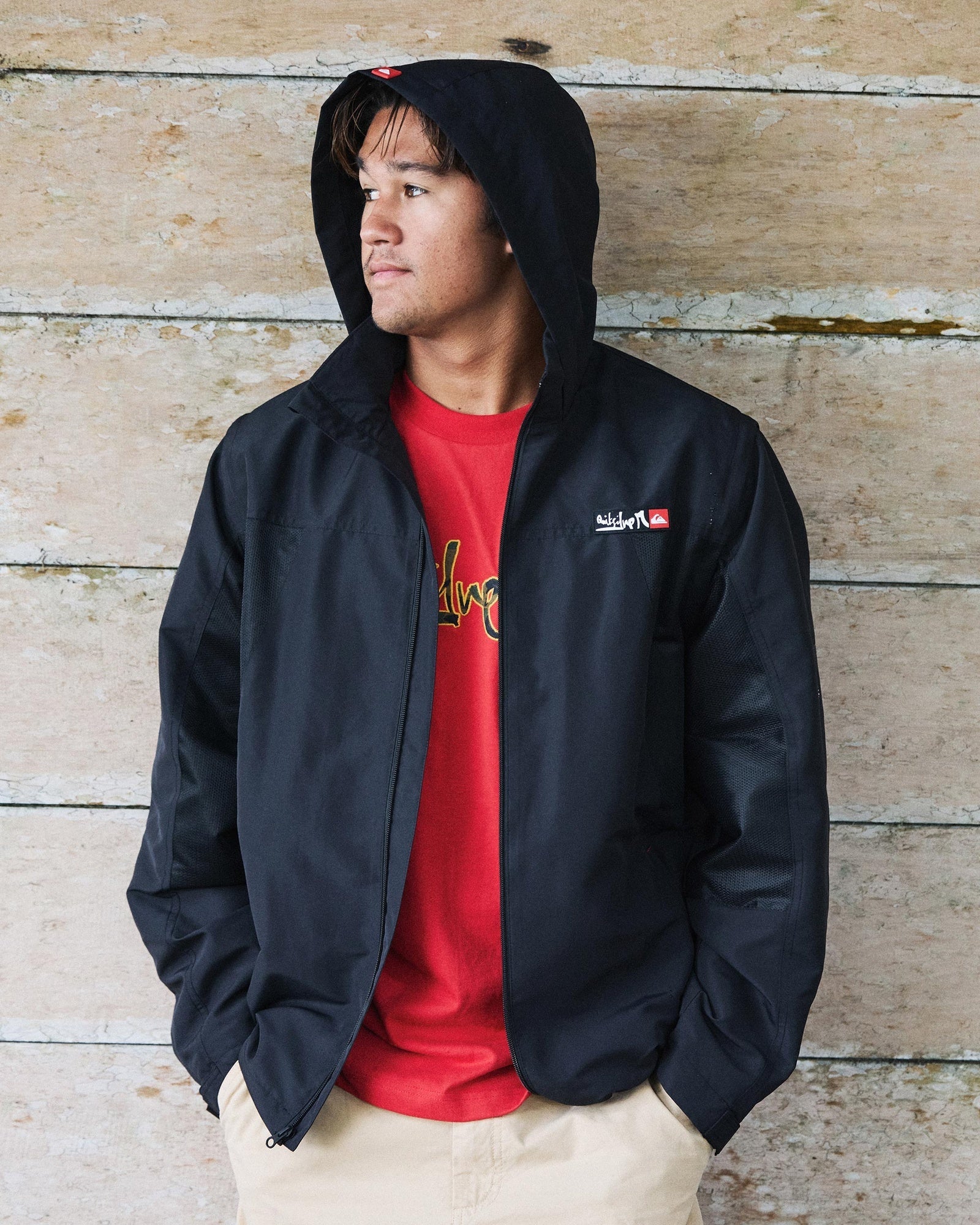 Mens YG Crossbone Zip Off Windproof Jacket