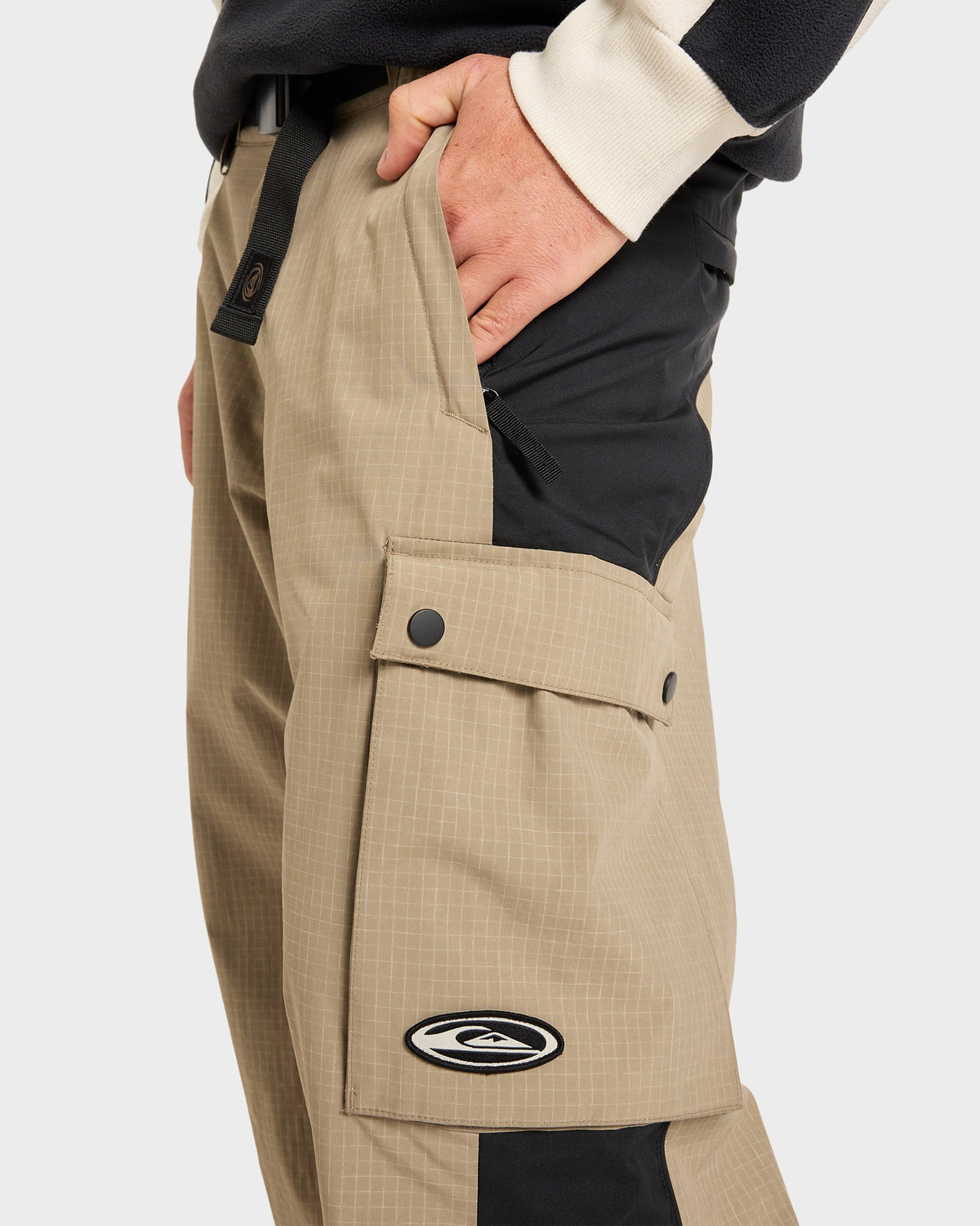 Mens Snow Down Cargo Snow Pants
