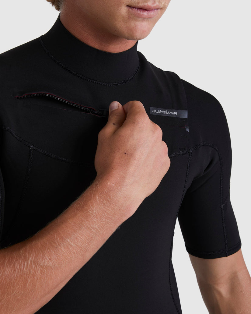 Mens 2/2mm Everyday Sessions Short Sleeve Chest Zip Spring Suit