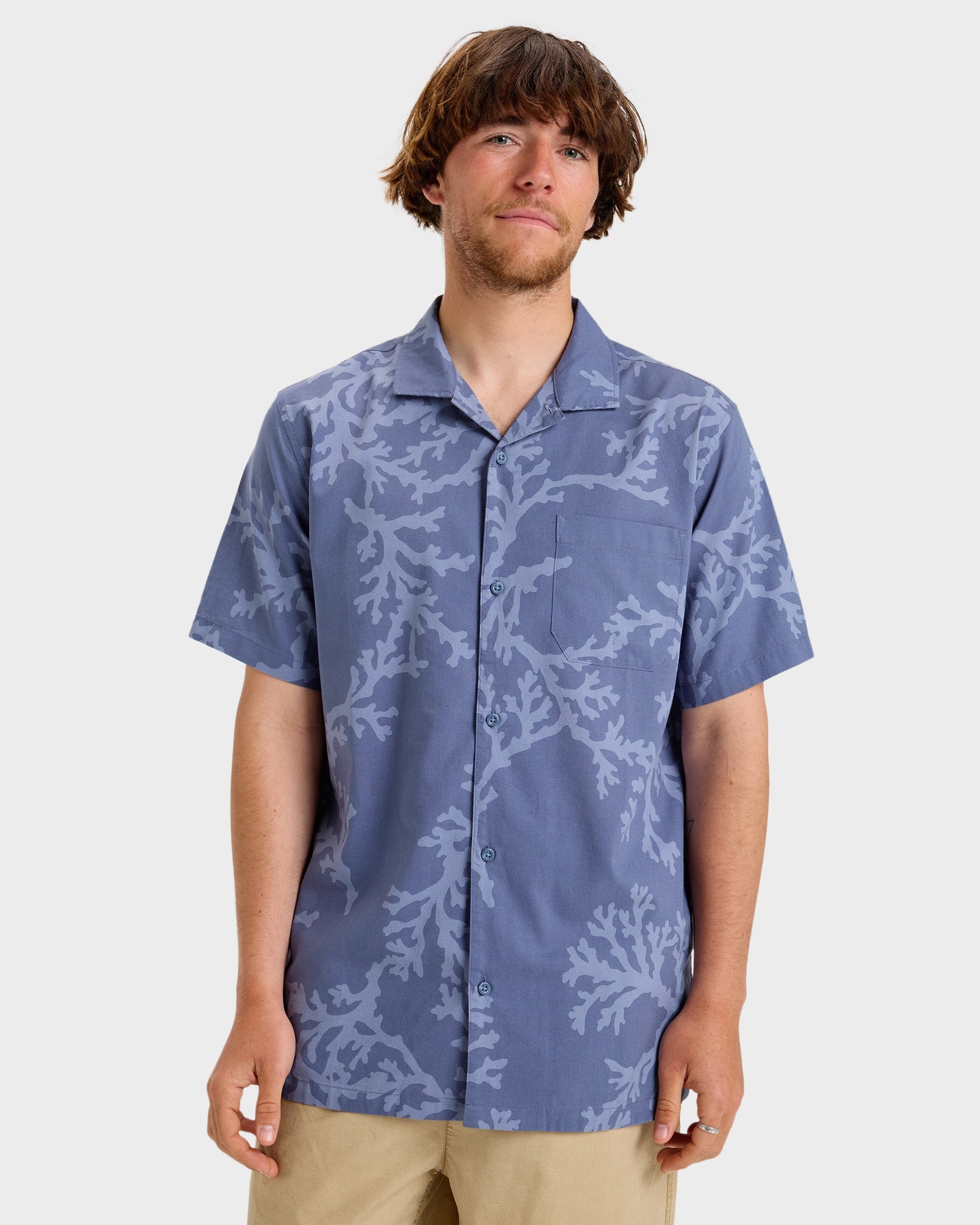 Buy Mens Beach Club Short Sleeve Shirt by Quiksilver | Amazon Surf NZ