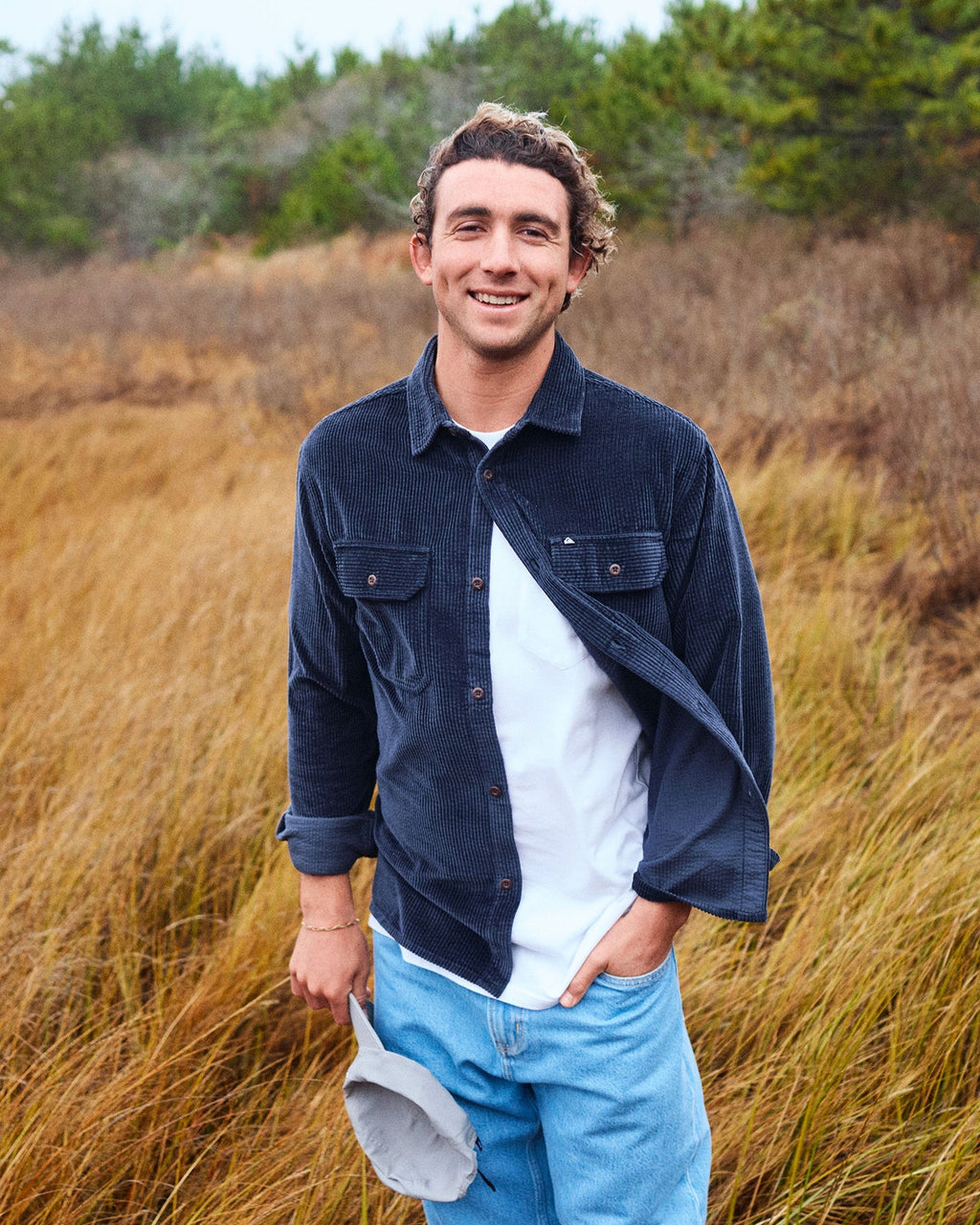 Mens Venturo Cord Long Sleeve Shirt