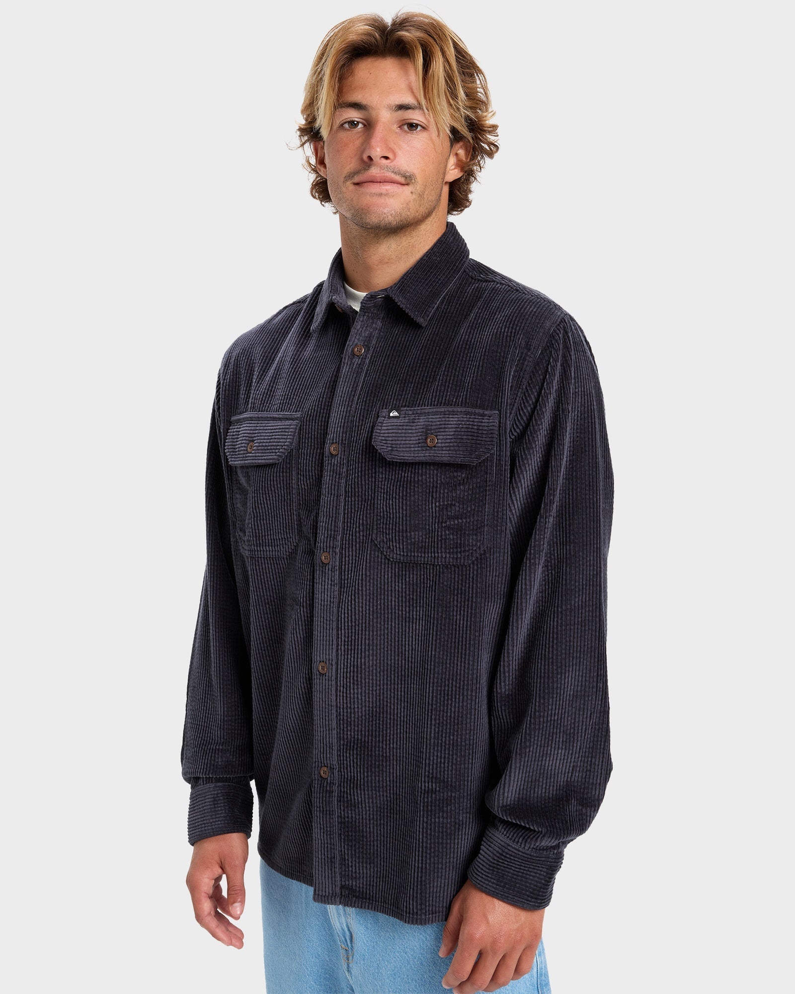 Mens Venturo Cord Long Sleeve Shirt