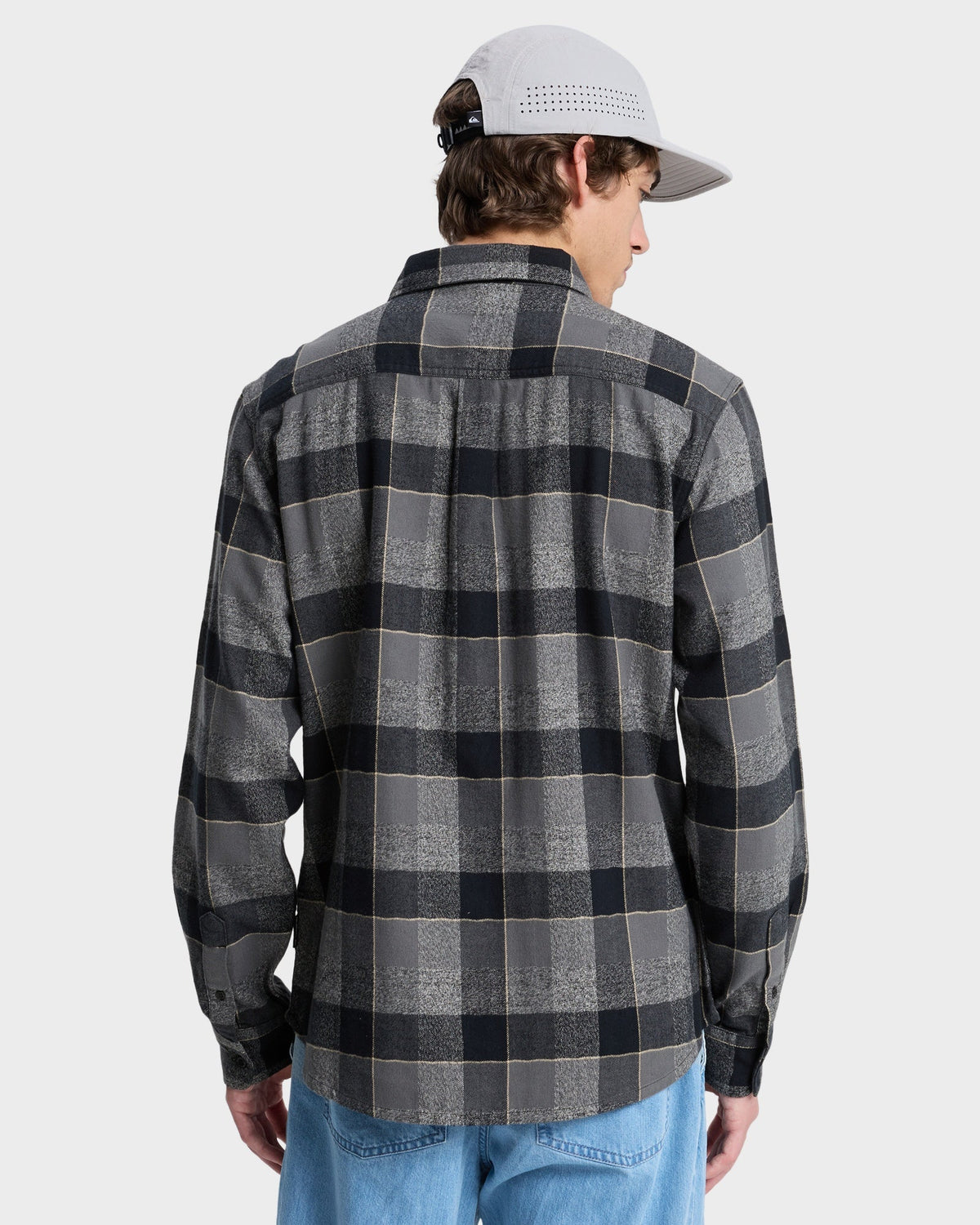 Mens Motherfly Plaid Long Sleeve Shirt