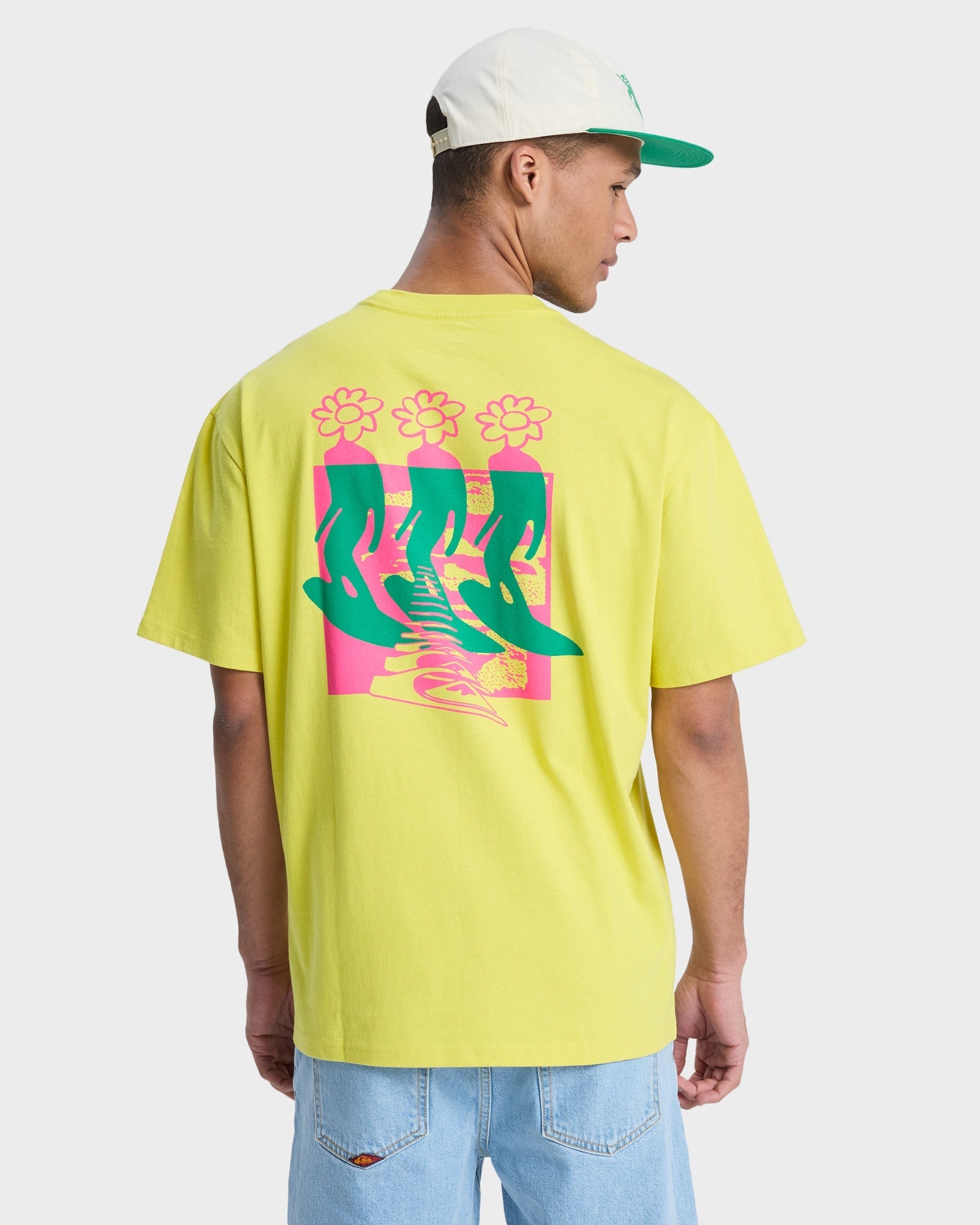 Mens Sunflowers Surfing T-Shirt