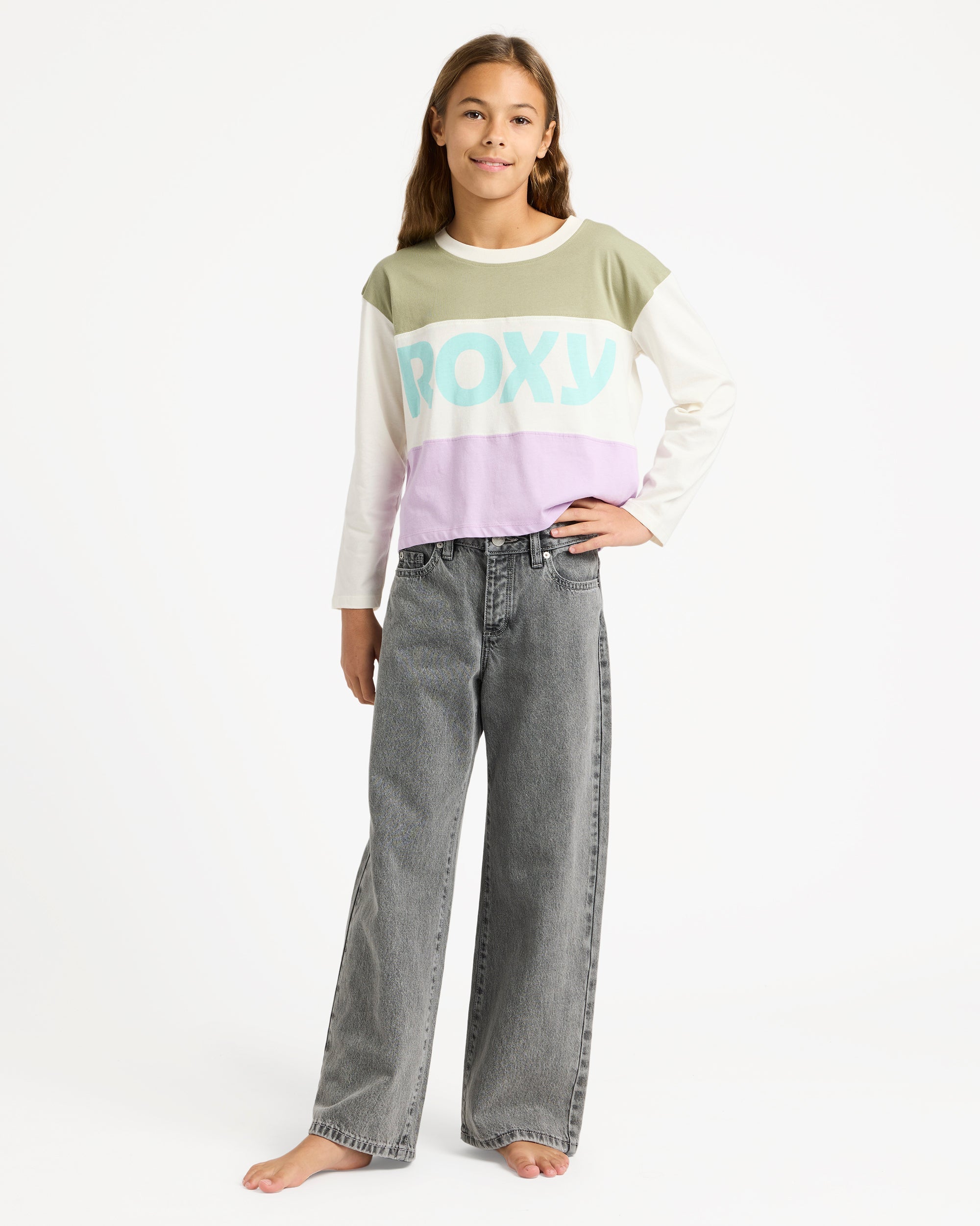 Girls 4-16 Dawn Patrol Mid Lava Denim Jeans