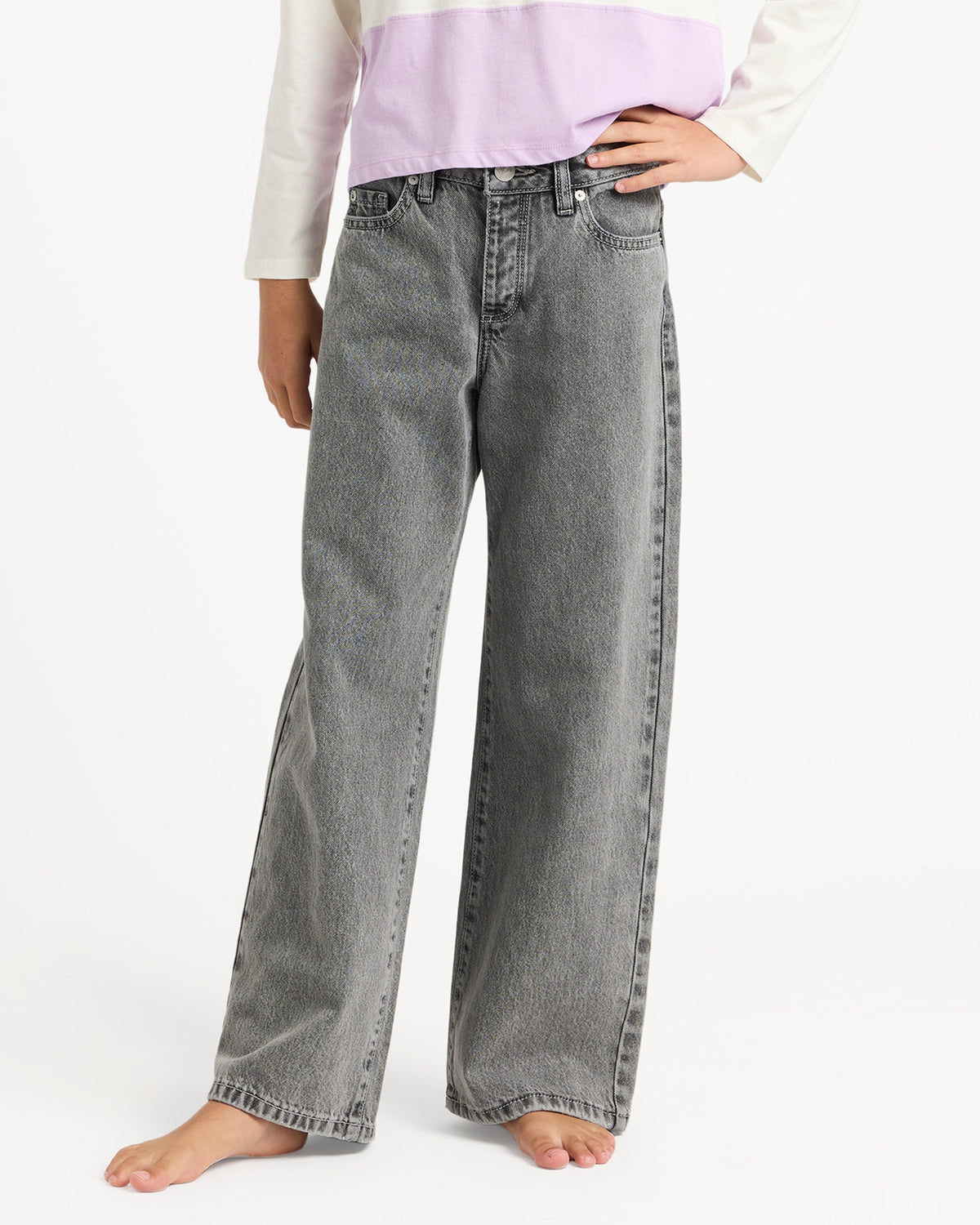Girls 4-16 Dawn Patrol Mid Lava Denim Jeans