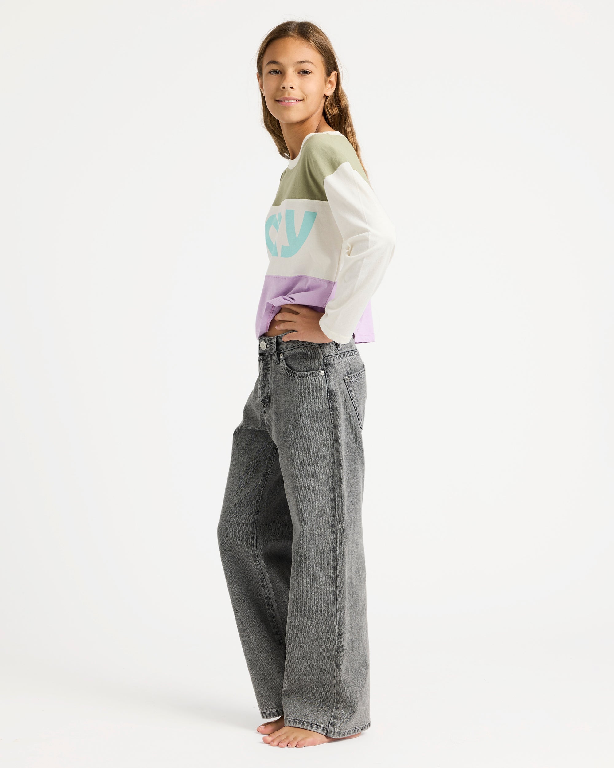 Girls 4-16 Dawn Patrol Mid Lava Denim Jeans