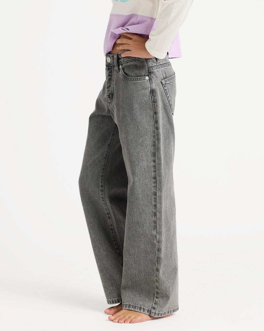 Girls 4-16 Dawn Patrol Mid Lava Denim Jeans