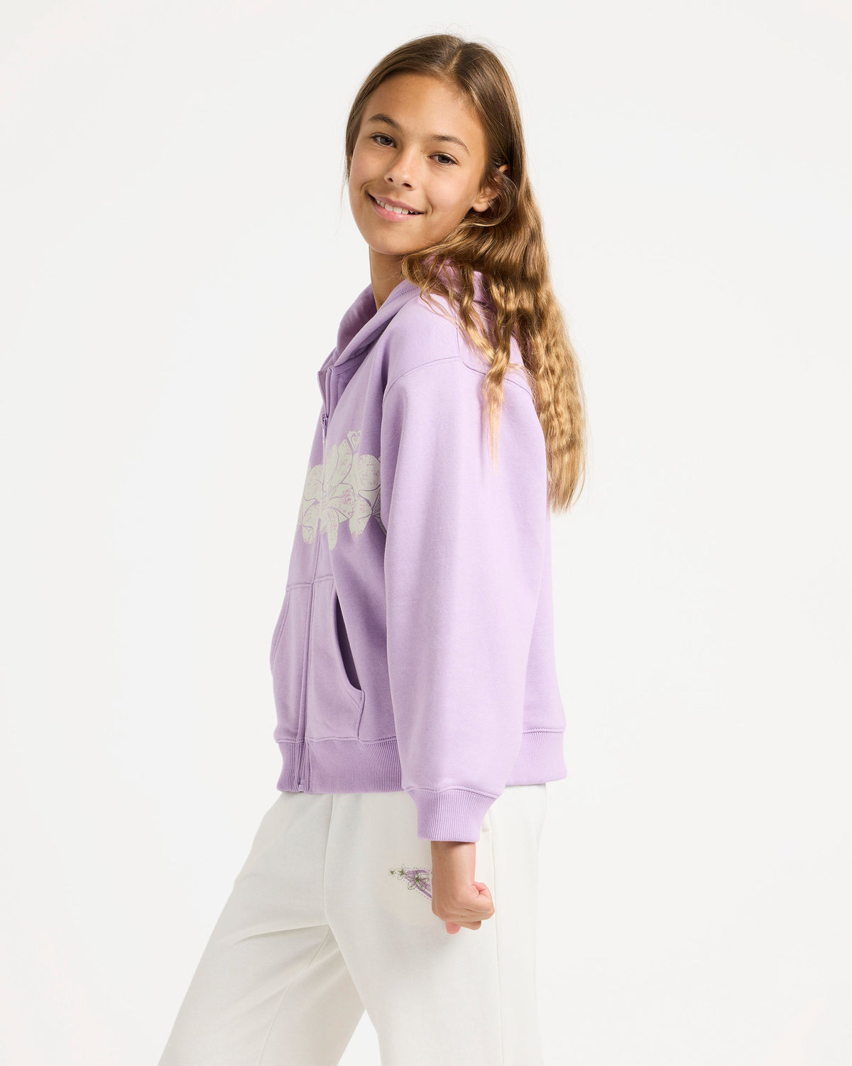 Girls 4-16 Midnight Hike Brushed Zip Up Hoodie