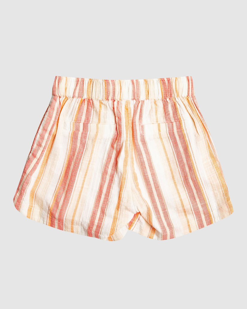 Girls 4-16 Una Mattina Aop Elastic Waist Shorts