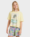 Girls 8-16 Lekeito Break Printed Elastic Waist Shorts