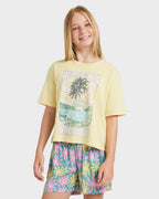 Girls 8-16 Lekeito Break Printed Elastic Waist Shorts