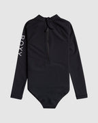 Girls 6-16 Heater Long Sleeve One-Piece Rash Vest