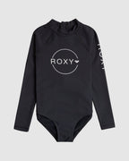 Girls 6-16 Heater Long Sleeve One-Piece Rash Vest