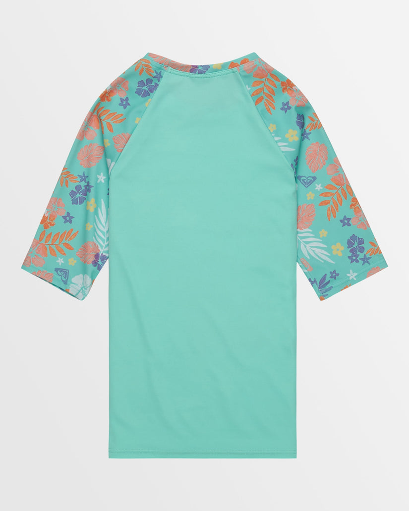Girls 8-16 Beach Bay Lycra Short Sleeve Rash Vest