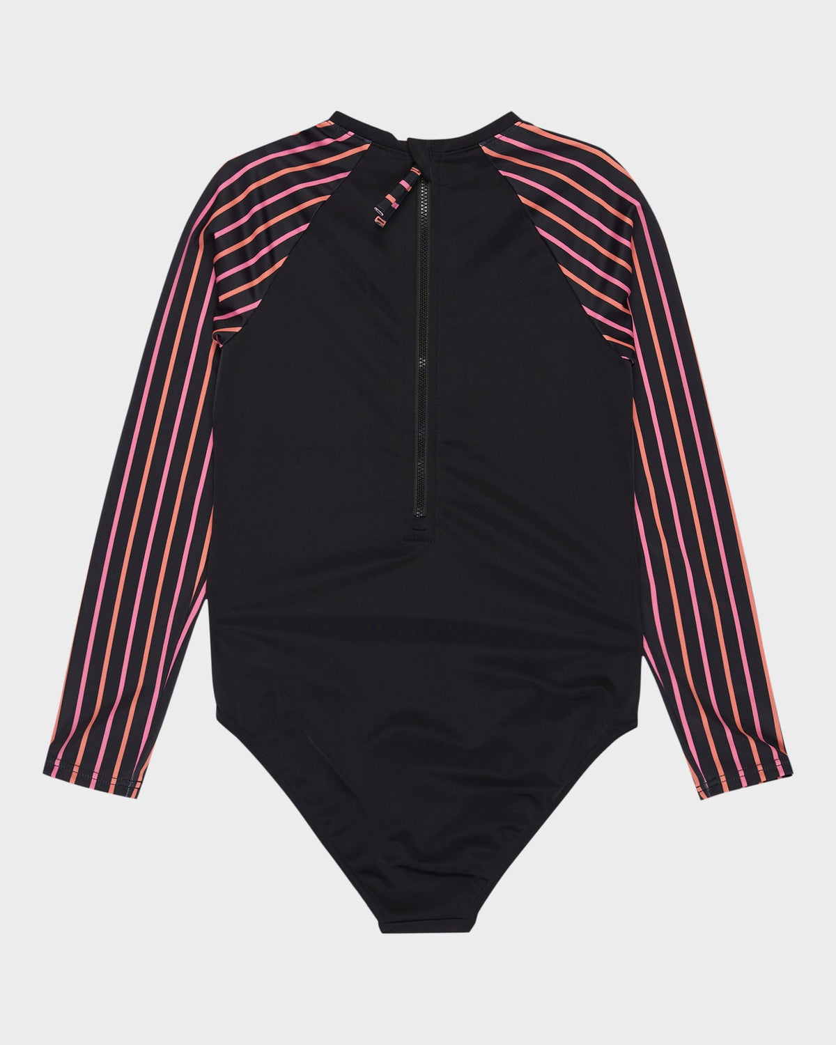 Girls 6-16 Active Floral Long Sleeve Onesie Rash Vest