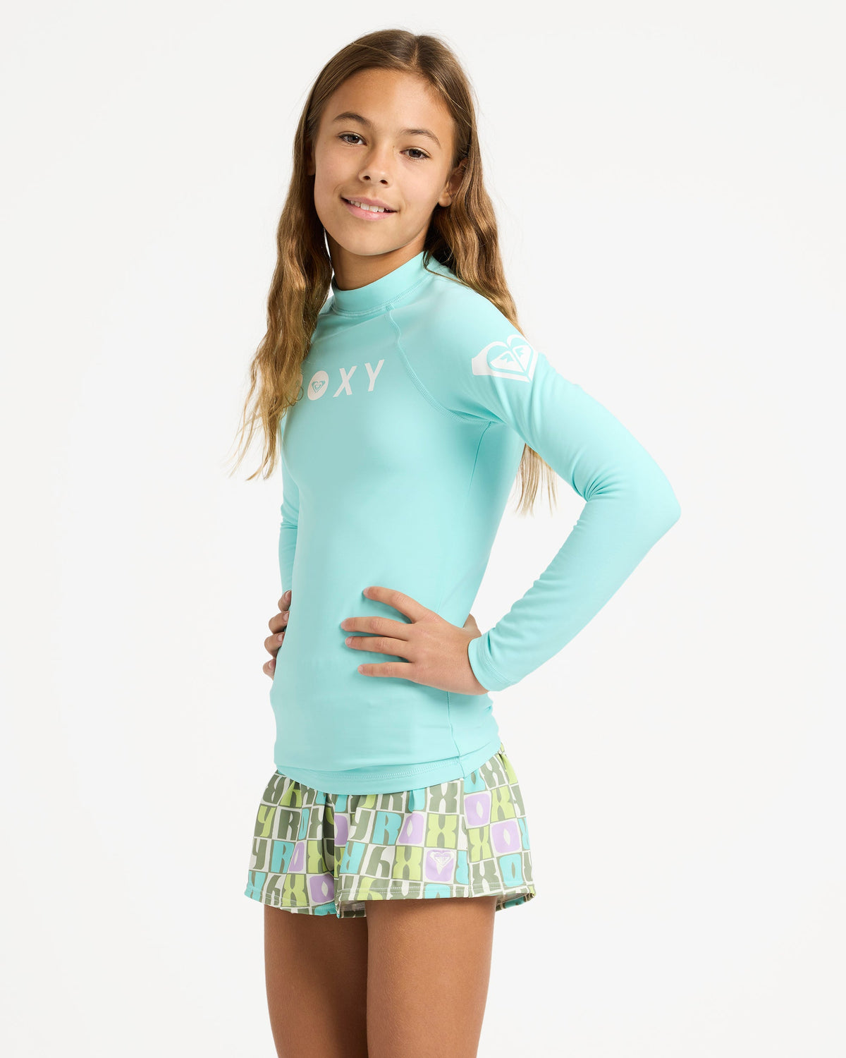 Girls 6-16 Girl Heater Long Sleeve Lycra Rash Vest