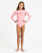Girls 6-16 Heater Long Sleeve Rash Vest