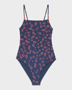 Girls 8-16 Cute Ditsy One Piece Swimsuit
