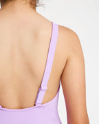 Girls 6-16 Solid Active One Piece Swimsuit