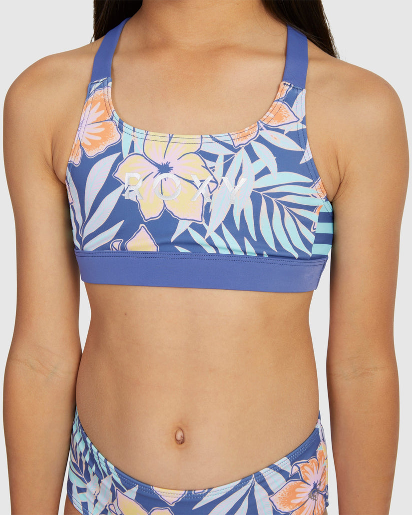 Girls 6-18 Funky Palm Crop Top Set Bikini