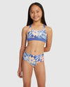Girls 6-18 Funky Palm Crop Top Set Bikini
