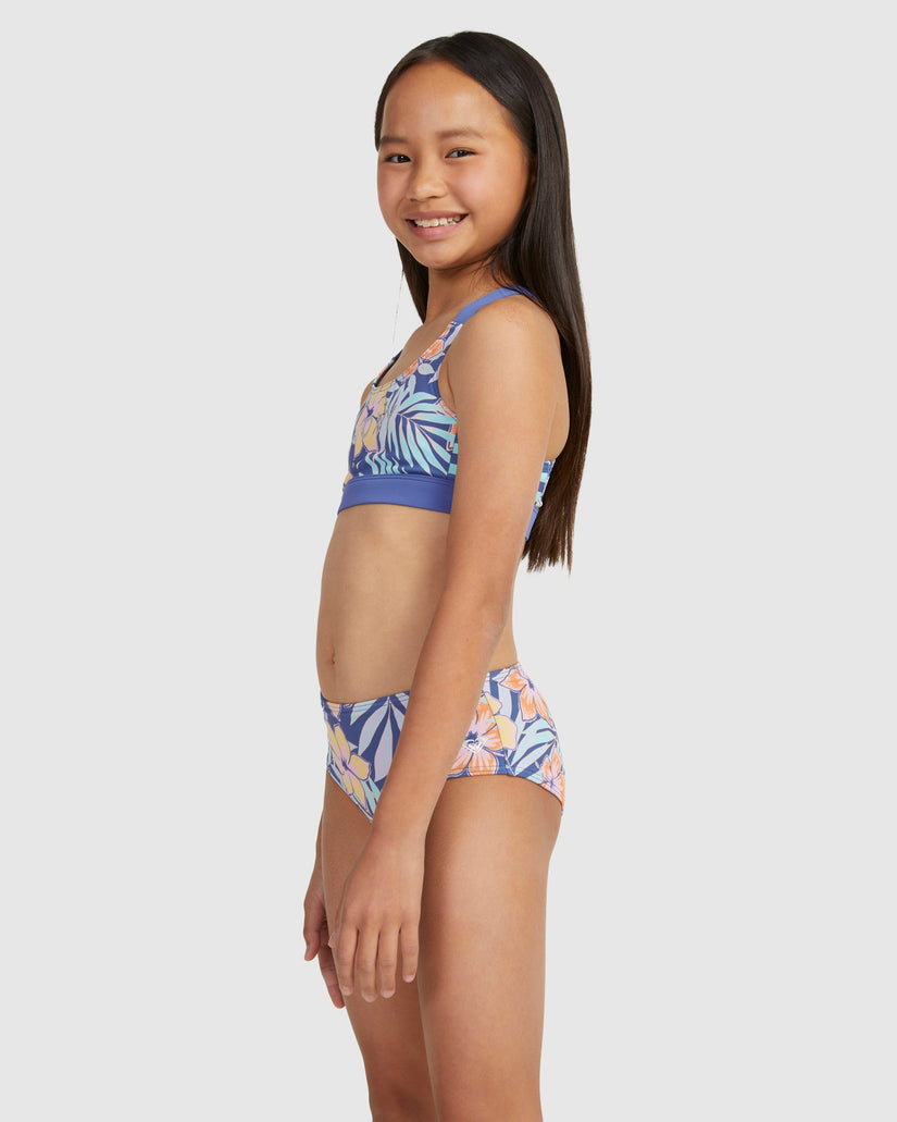 Girls 6-18 Funky Palm Crop Top Set Bikini