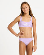 Girls 6-16 Solid Active Bralette Set Two Piece