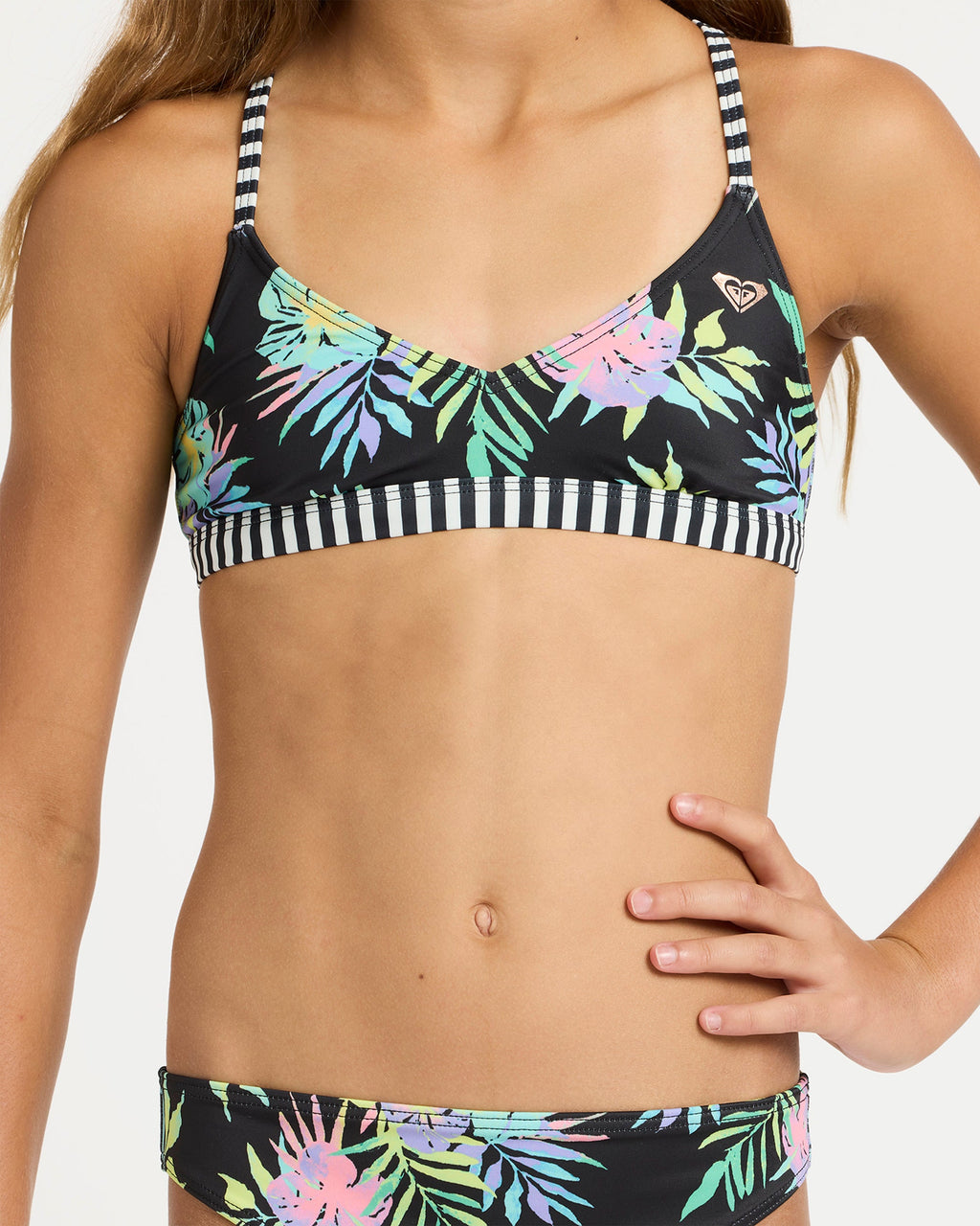 Girls 6-16 Roxy Active Athletic Tri Set Two Piece