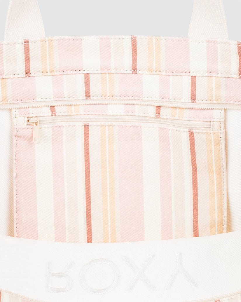 Womens Strippy Beach Bag
