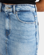 Womens Rain Beau Blue Denim Mini Skirt