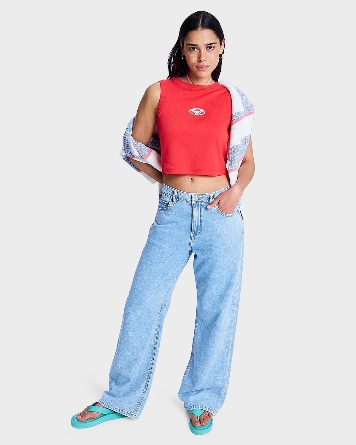 Womens Dawn Patrol Mid Sunbleached Denim Jeans