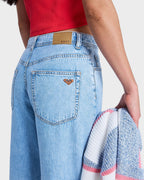 Womens Dawn Patrol Mid Sunbleached Denim Jeans