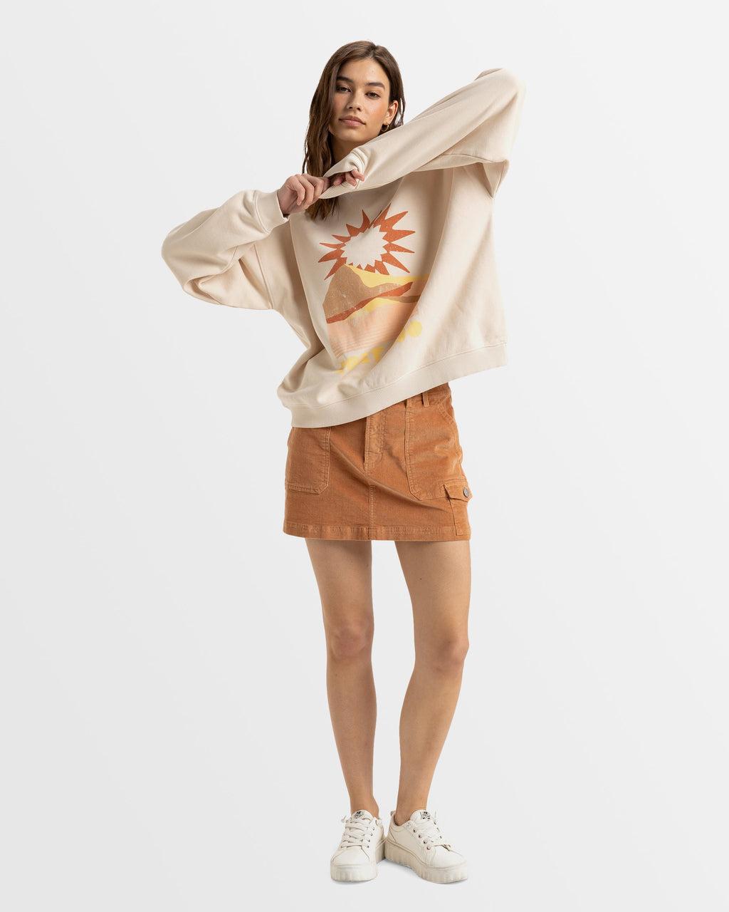 Womens Lineup Pullover Sweatshirt
