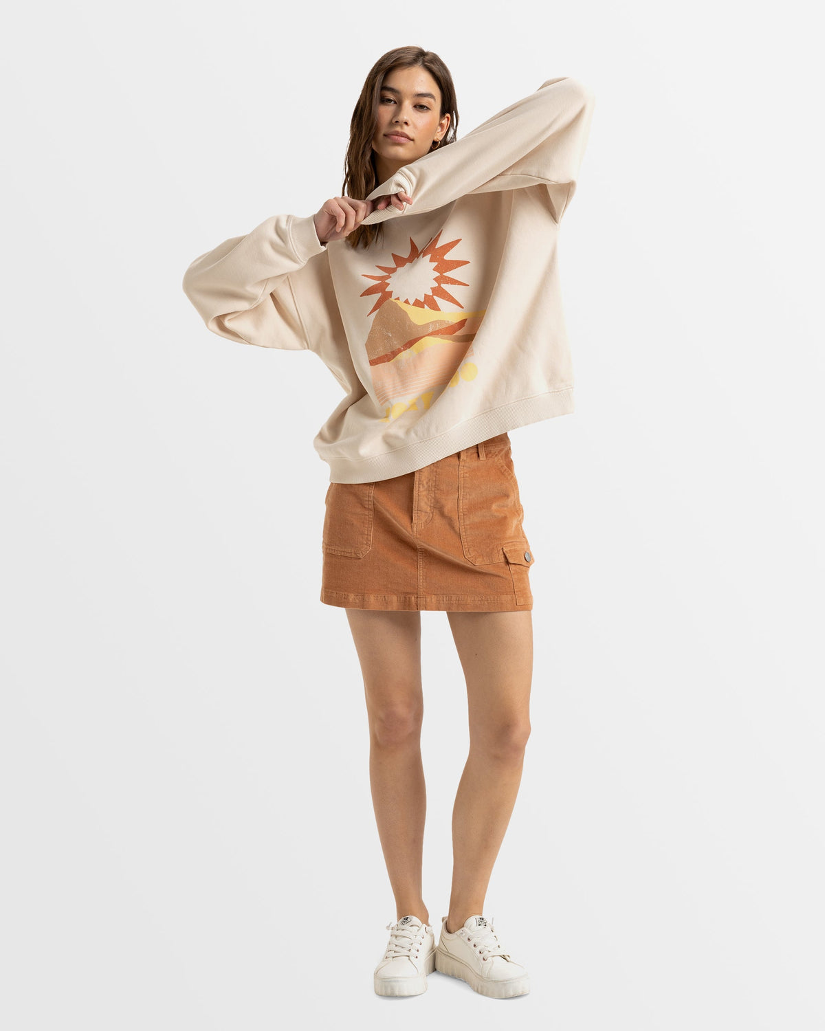 Womens Lineup Pullover Sweatshirt