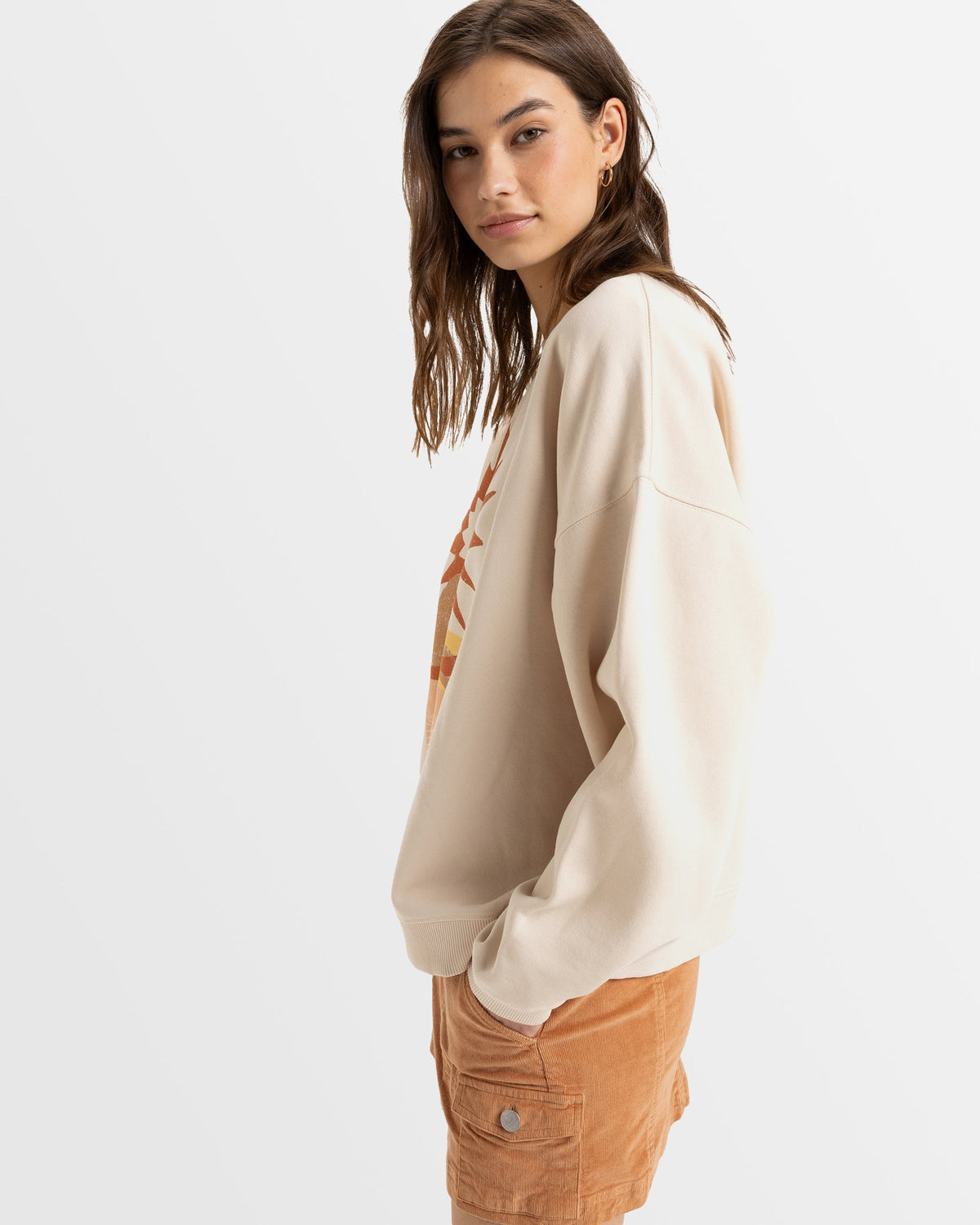 Womens Lineup Pullover Sweatshirt