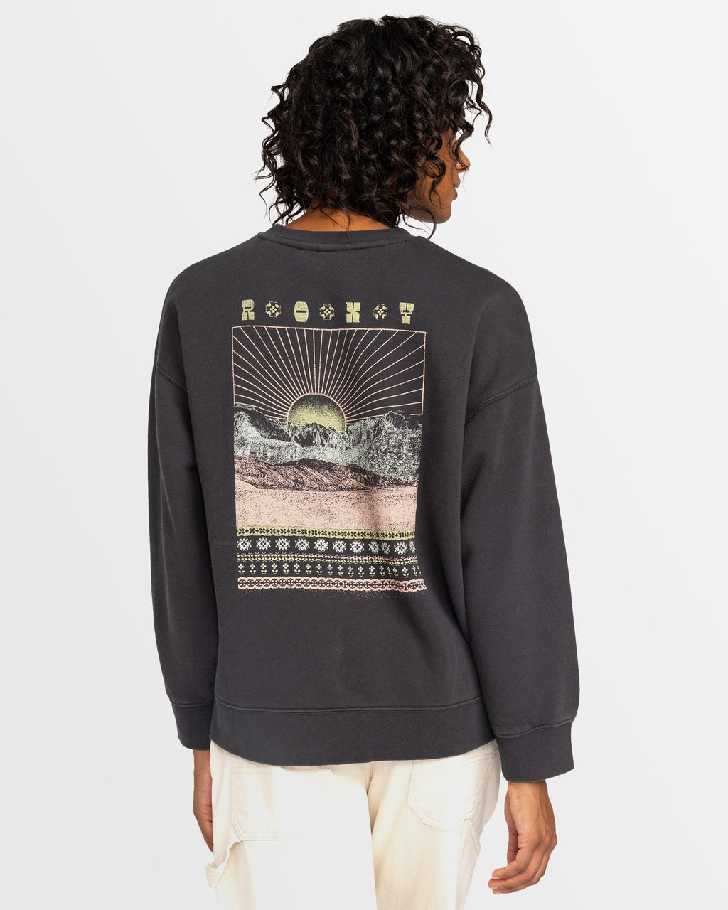 Womens Line Up Crew Neck