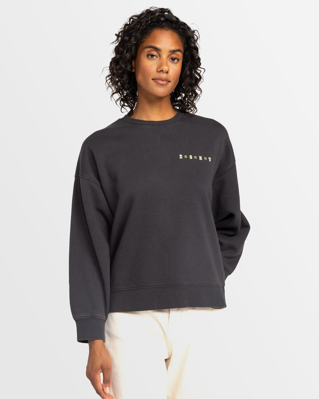 Womens Line Up Crew Neck