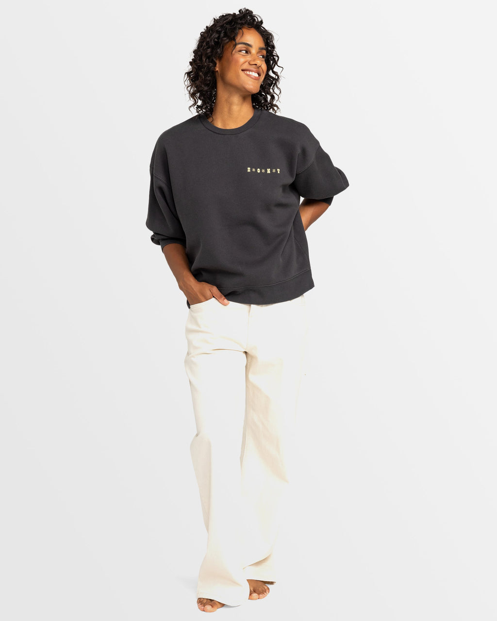 Womens Line Up Crew Neck
