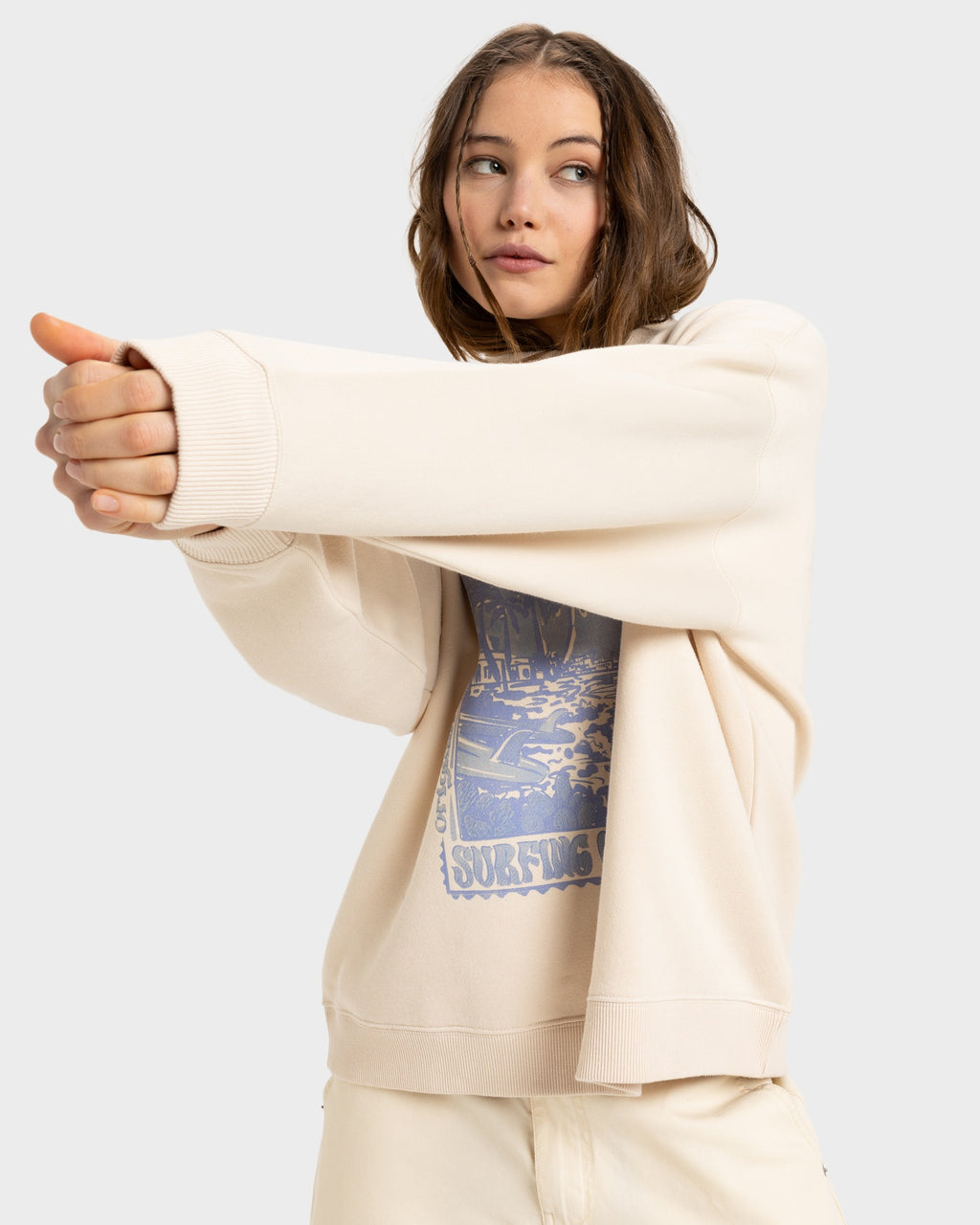 Womens Lineup Oversizedd Crew Neck