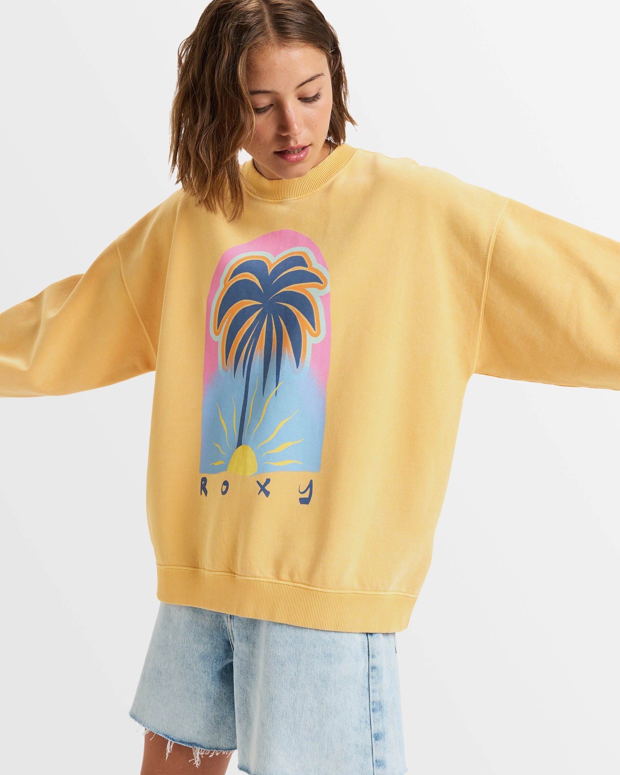 Womens Oz Lineup Oversized Crew Neck