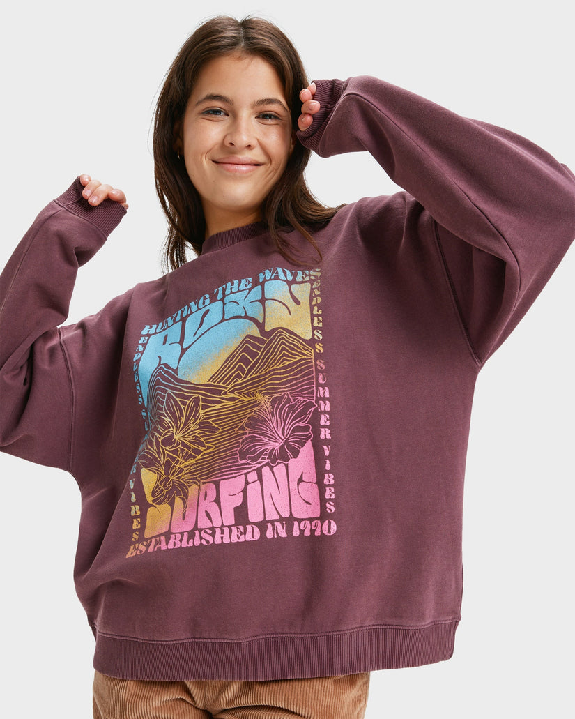 Womens Lineup Oversized Crew Neck
