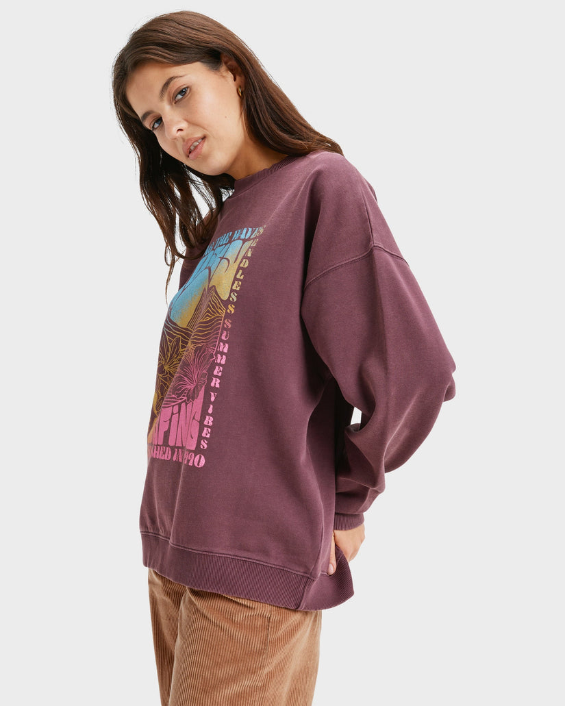 Womens Lineup Oversized Crew Neck