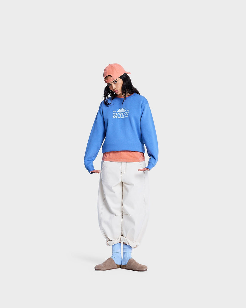 Womens Surf Stoked Crew Neck