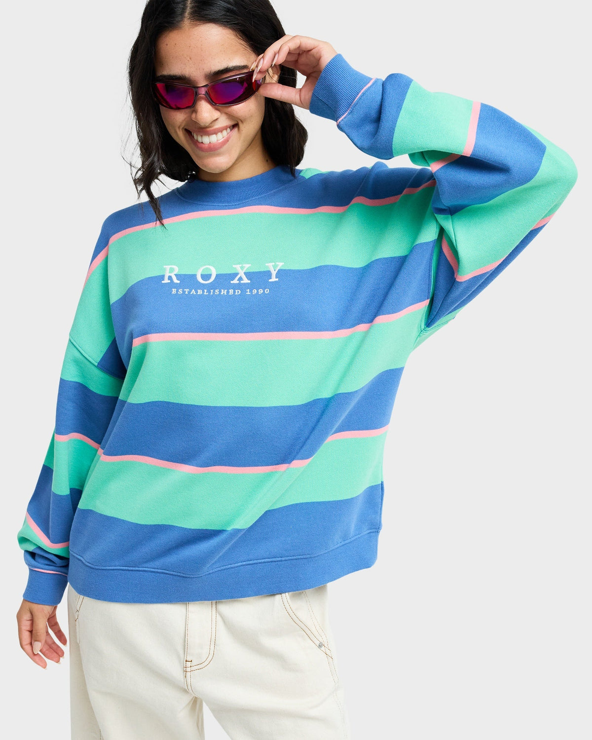 Womens Strictly Stripe Crew Neck