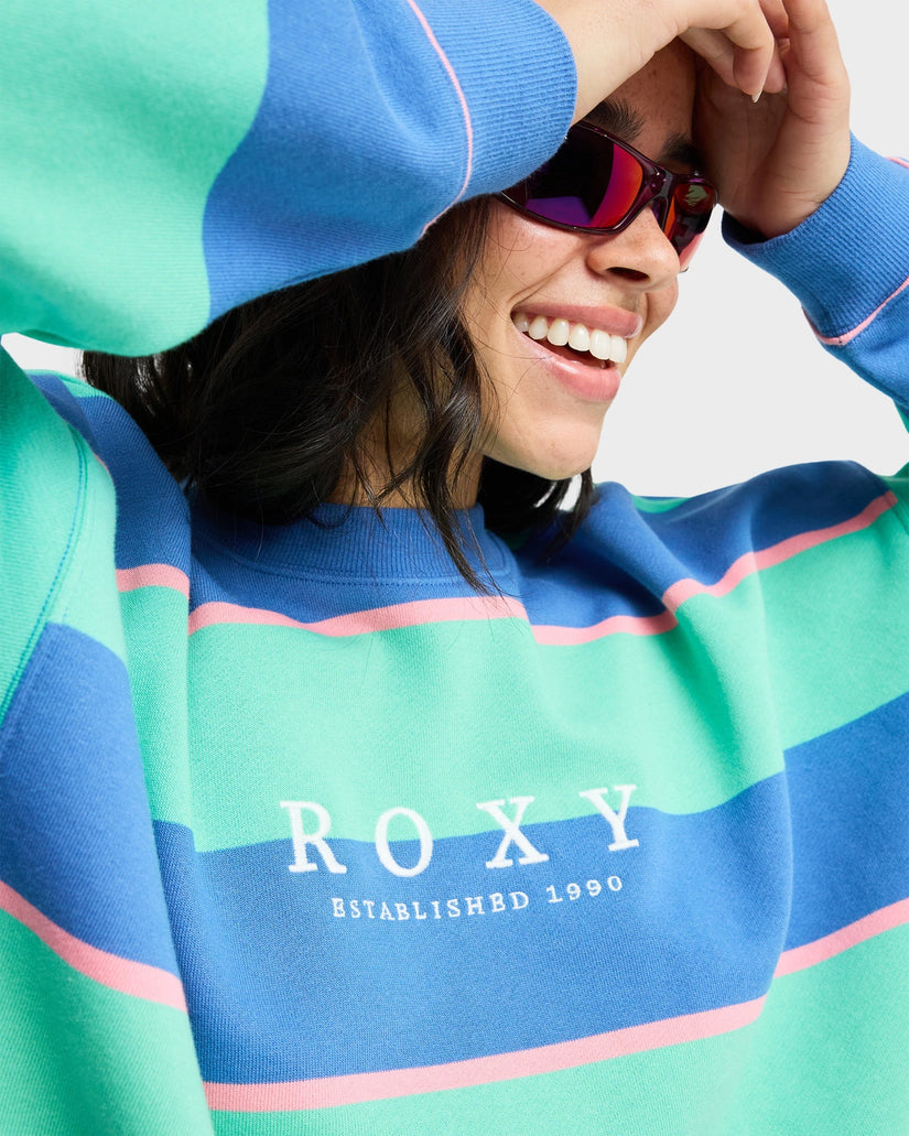 Womens Strictly Stripe Crew Neck