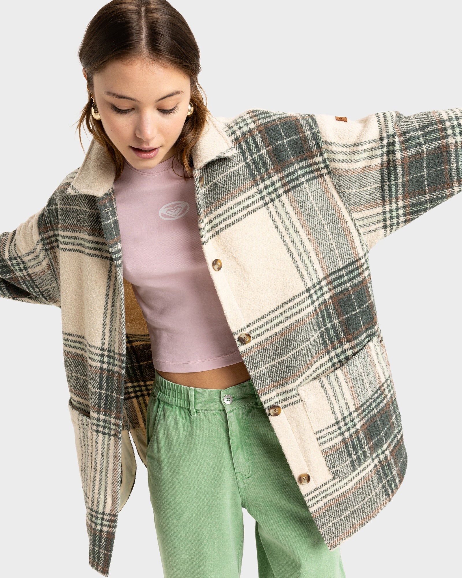 Buy Womens Check Me Now Jackets by Roxy | Amazon Surf NZ